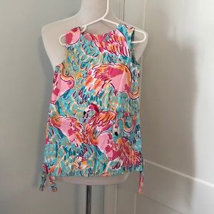 Lilly Pulitzer Flamingo Shift Dress - size 3t